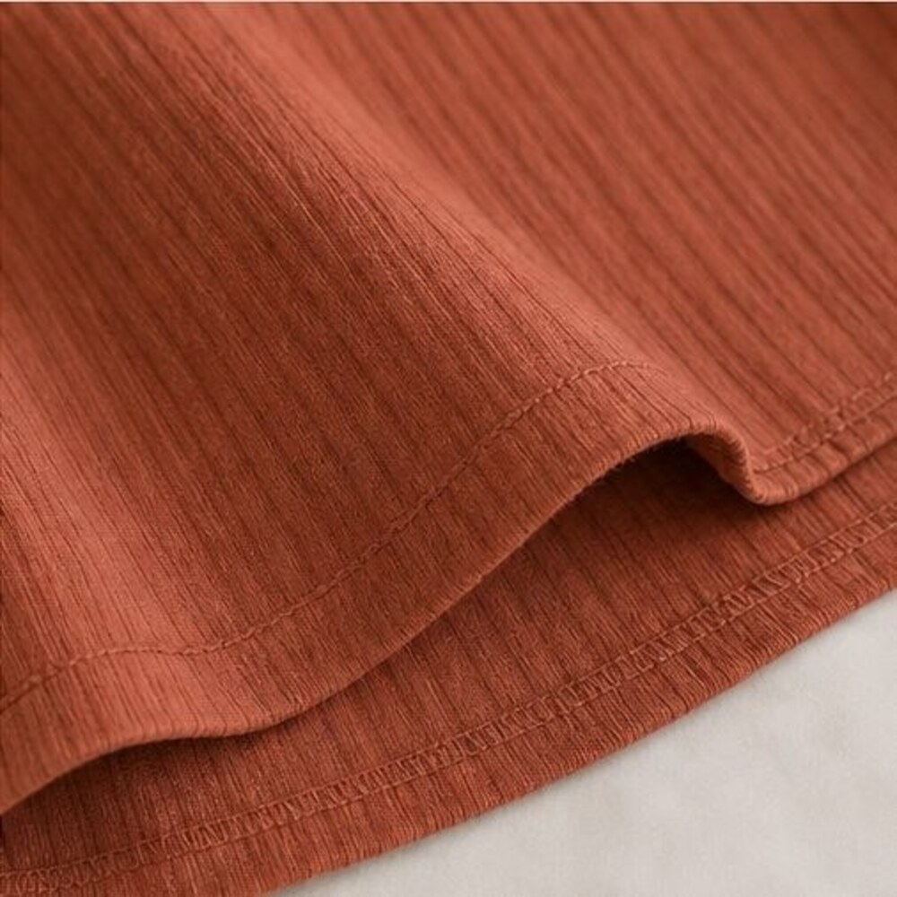 Rust Wrap Blouse - Picture 6 of 6